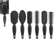 Stunning Black Hair Brush in Various Designs - Elegant, Durable and Ergonomic Design, Perfect for Tangle-Free Hair Care (Pack of 1)