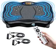 GMCXAX Vibration Plate Exercise Machine – Whole Body Workout for Weight Loss, Lymphatic Drainage & Muscle Recovery, Multiple Speeds with Bluetooth & Remote, Portable Shaker Board for Home Gym