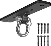 Dolibest Ceiling Mount Swing Hanger Heavy Duty Swing Set Hook for Porch Swing Hammock Chair Yoga Silk Suspension Straps Gymnastic Ring, Wall Anchor for Resistance Bands (900LB)