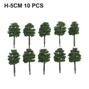 10 Pack Lifelike 5cm Train Railroad Model Trees for Scale Tree Park Scenery