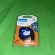 Dymo LetraTag White Plastic Labels Refill 0.5 in x 13 ft Free Shipping