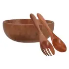 Salad Serving Bowl Fruit Set Baby with Utensils Bowls and Servers