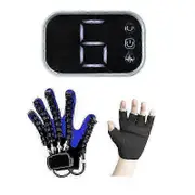 Stroke Hemiplegia Hand Function Rehabilitation Training Gloves with Intelligent Massage Left M