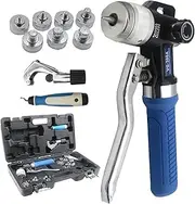 Copper Tube Expander Hydraulic Tube Swaging & Expanding Tool Kit Range 1/2" to 11/8" (7 Head Kit) VG-300A suitable for automotive, construction