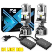 RHD H4 9003 Bi-LED Mini Projector Lens Bulbs Headlight 6000K 100W Hi-Lo 12000LM