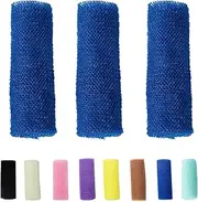 Afroscrub African Net Sponge, Afroscrub African Exfoliating Net Sponge, Back Scrubber Skin Smoother, Long Net Bath Sponge Shower Body Scrubber (Blue)