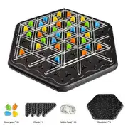2024 New Models 2024 Triggle Game Funny Chain Triangle Game Peg Board Brain Teaser Strategy Board Game Educational Kids Gift Walkbee