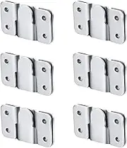Flush Mount Bracket, Interlocking Photo Frame Hook 56 x 36mm Heavy Duty Picture Hangers, Interlock Bracket Furniture Connector, Sectional Couch Connectors, Headboard Wall Mount Hardware (6 Pairs)