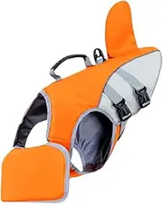 Dog Life Vest, Floating Safety Jacket Pet Swimwear, High Visibility Buoyancy Coat, Secure Buckle Strap Design, Waterproof Dog Float Gear, for Lake, River, Pond, Swimming, Boating