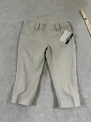 Oakley ALBATROSS Woman’s Capri Golf Pants Khaki Beige Sz8 Preform Beautifully