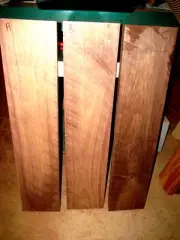 18 THIN, KILN DRIED, SANDED WALNUT WOOD LUMBER 12" X 3" X 3/8"