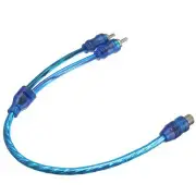 6 Pcs Car Rca Phone Y Splitter Lead Adapter Cable Female To Male Plug Connector