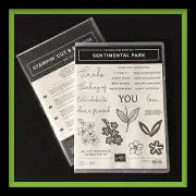 Stampin Up! SENTIMENTAL PARK Stamps & SENTIMENTAL PARK Dies ***NEW*** #331
