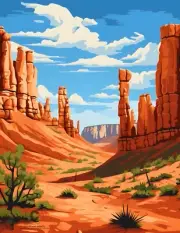 Bryce Canyon National Park Utah Red Rock Hoodoos Travel Giclée Art Print 8.5X11
