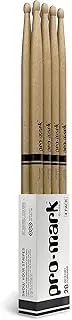 ProMark Classic Forward 2B Hickory Drumstick, Oval Wood Tip, 4-Pack