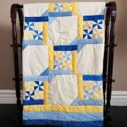 38”x50” New Handmade Patchwork Cotton Quilt.