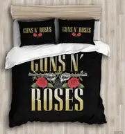 v3630 Bed Sheets Guns And Roses Printed Duvet Cover Set Bedroom Decor Kids Bed Sheets IU3630
