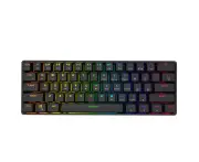 K28 Bluetooth mechanical keyboard mobile phone tablet MCA game RGB dual-mode green axis 61-key mechanical keyboard (black tea axis)