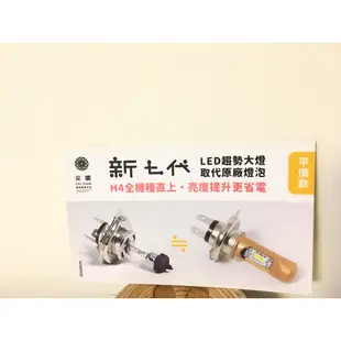 采鑽公司貨 SYM 三陽 RX110/RX115 新七代H4直上型12V 限直流電 LED大燈