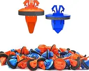 OTUAYAUTO 50PCS Fender Flare Clips - Molding Retainer Clips for Toyota 4Runner, FJ Cruiser, Highlander, RAV4, Tacoma - Push Door Trim Fastener with Foam Grommet Washers - Replace OEM: 75495-35010