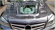 Body Kit Carbon Fiber Engine Hood Cover Assembly Compatible for Mercedes-Benz C-Class W204 C63amg 2007-14 Upgrade Car Accessories(for 07-10)