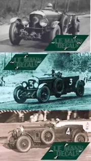 Decals Bentley Speed Six Le Mans 1930 1:32 1:24 1:43 1:18 87 4 1/2 Litre Decals