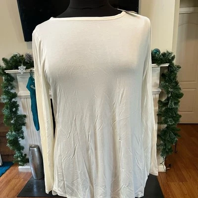 Lane Bryant white long sleeve Tee