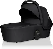 Britax Mini Bassinet, Complete Lie-Flat Comfort, XL UPF 50+ Canopy, Ventilation Areas, Soft Breathable Fabric, Flat Fold Design (Raven Black Melange 39731)