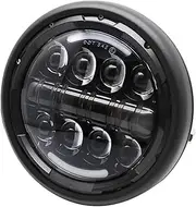 Motorcycle Headlight 7.5 inch Cafe Racer LED Motorcycle Headlight Angel Eyes Universal 7.5" Round Headlamp For Cafe Racer Bobber For B