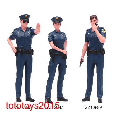 1/18 1/24 Police men and women Scene Prop Minatures Figures Doll Model Toy Gift