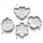 Cute Bee keeping Beekeeping Cookie Cutter embosser Stamp Fondant Set