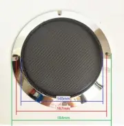 1X For Grill Car Audio DJ PA 6.5" Speaker Cover Metallic Silver Frame Black Mesh