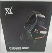 Targeal 7.1 Surround Sound PC Gaming Headset for PS5 PS4 Switch Laptop Black