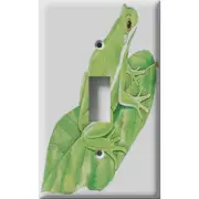 SnazzySwitch Green Frog Decorative Light Switch Plate Cover