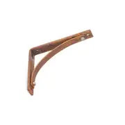 A.FRESCO Corner Metal Wall Vintage Shelf Support Bracket Medium 15x17cm Rust
