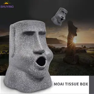Moai Napkin Box Innovative Easter Island Moai Design Paper T