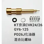 〔京滨 化油器 零件〕KT 京滨 CVK 24/26  PD26J 化油器 化油 器 混合比 螺絲 套件