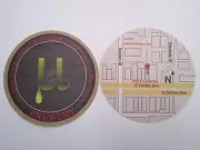 Beer Coaster ~ MU Brewery, Aurora, CO = Micro for Increment Measurement * CLOSED