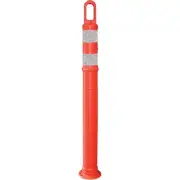 VizCon Looper-Tube w/ 3" Reflective Collars (No Base), 42", Orange, 1/Each