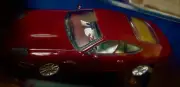 ASTON MARTIN DB7 VANTAGE 1:43 RED On WHITE LHD INT. AUTOART 50202 VANTAGE ASTON