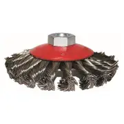 KC Tools M10 x 1.25mm Twist-Knot Tempered Steel Wire Brush 0.5mm