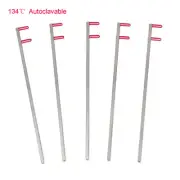 5 Pcs X-ray Aiming Arm Color Coded Rinn Red Positioning Arm Metal Anterior