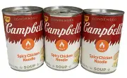 Campbell's Spicy Chicken Noodle Soup 10.5 oz 3 Cans Campbells