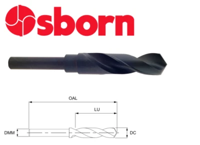 15.5mm BLACKSMITHS DRILL BIT HSS 1/2 REDUCED SHANK EUROPA OSBORN 8219011550 P160