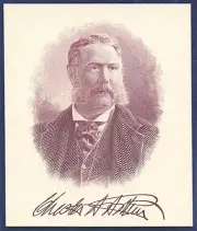 AMERICAN BANK NOTE Co. ENGRAVING: PRESIDENT CHESTER A. ARTHUR