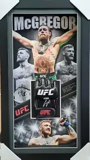 Conor Notorious McGregor signed & framed 4oz UFC Glove (Beckett BAS)