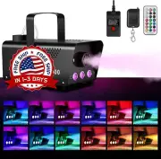 Maquina De Niebla Humo Profesional Luces LED RGB Con Control Remoto Para Fiestas