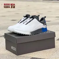 在飛比找Yahoo!奇摩拍賣優惠-ECCO GOLF S-THREE 高爾夫球鞋 BOA紐扣設