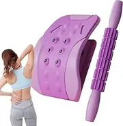 Back Stretcher Posture Massager – Magnetic Lumbar Reliever | Waist Traction Stretcher for Back | Spine Correction Massage Artifact | Spine Support Exercise Equipment