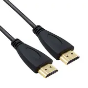 3Pcs 1.8M Hdmi 19Pin Cable 1.4 Version Support 3D Ethernet Hd Tv / Xbox 360 / Ps3 Etc (Gold Plated)(Black)